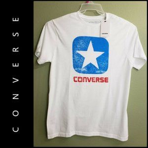 Converse Men Graphic T-Shirt White Size Medium NWT